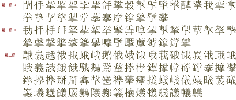 手 字的拆字与组字 汉字要素速查字典 汉语字典