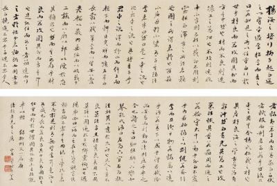梁同书（1723～1815） 行书柳州文
