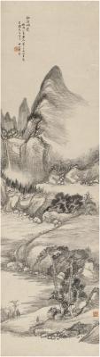 毕简（1781～1860） 松溪烟霭图