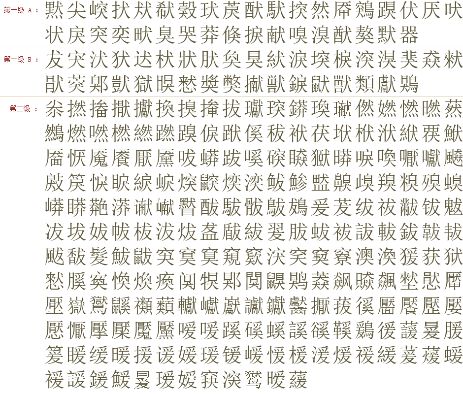 犬 字的拆字与组字 汉字要素速查字典 汉语字典