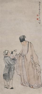 黄慎（1687～约1770） 采菊图
