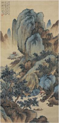 王青之（1918～1997） 松溪泛游图