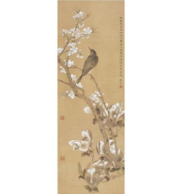 陈之佛（1896～1962）梨花翠鸟图